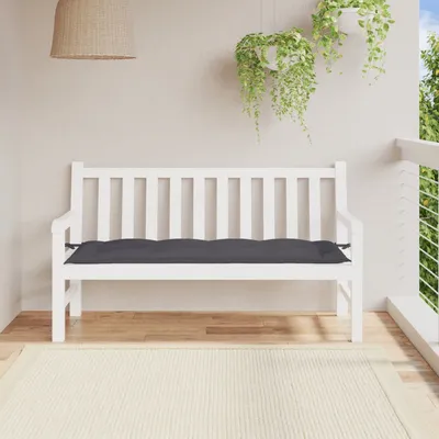   Garden Bench Cushion Anthracite 150x Oxford Fabric   Garden Bench Cushion 150x