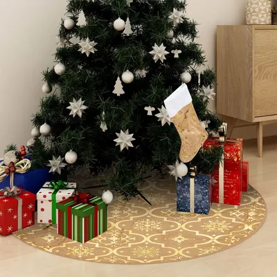   Luxury Christmas Tree Blanket with Sock 122 cm