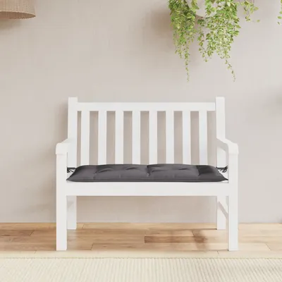  Garden Bench Cushion Anthracite 110x Oxford Fabric   Garden Bench Cushion 110x