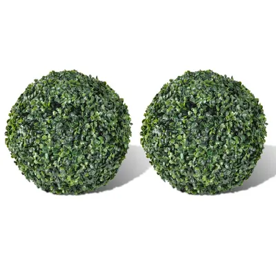   Boxwood Balls, 2 pcs. Artificial Topiary Ball, 27 cm