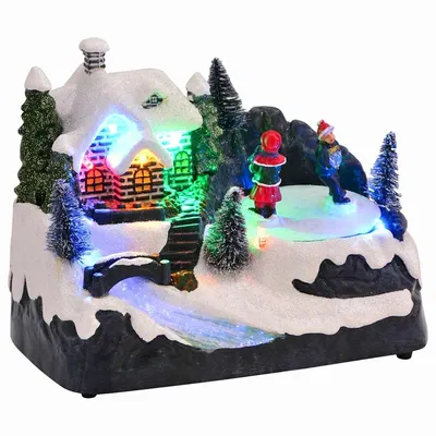   Christmas Table, Multicolored, 16 x 11.5 x 13 cm, Plastic