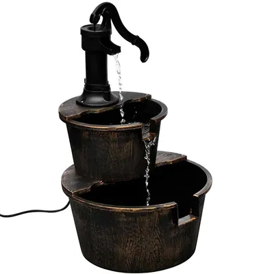   Cascade Fountain Hand Water Pump Design