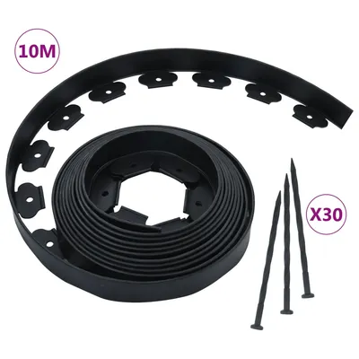   Flexible lawn edging with 30 nails, 10 m, 5 cm