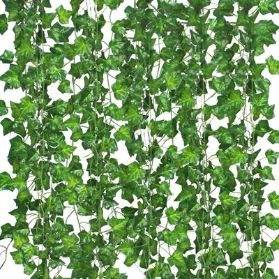 12 Pack Fake Vines For Room Decor Artificial With Clip Green Flowers