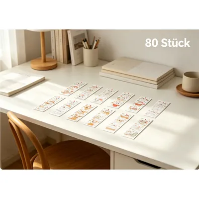 102-Piece Craft Set For Christmas Bookmarks, Includes Brushes, String, And 80 Bookmarks To Design – Party Accessory Set