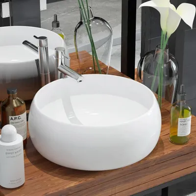   Round Ceramic Washbasin   Round Ceramic Washbasin