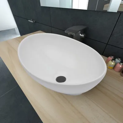   Luxury Ceramic Oval Washbasin Ceramic Vanity Sink