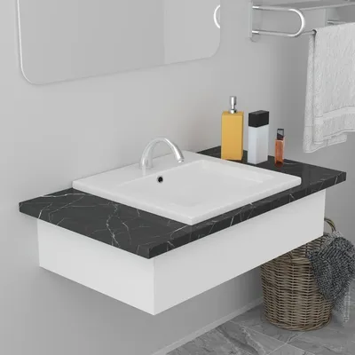   Built-in Washbasin 42x Ceramic   Built-in Washbasin 61x39.5x18.5 cm