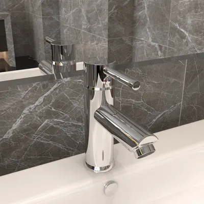   Washbasin Tap Chrome Plated 130x176 mm   Washbasin Tap 130x176