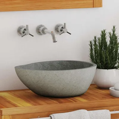   Washbasin River Stone Oval (37-46) x (29-36) cm   Washbasin