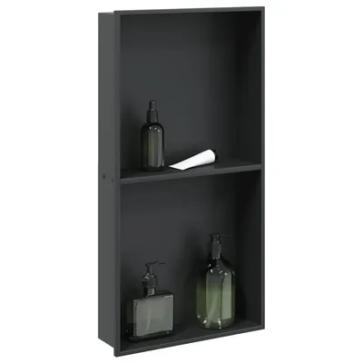   Shower Niche Matte Black 32x Stainless Steel