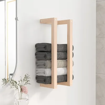   Towel Rack 23x Solid Pine Wood   Towel Rack 23x