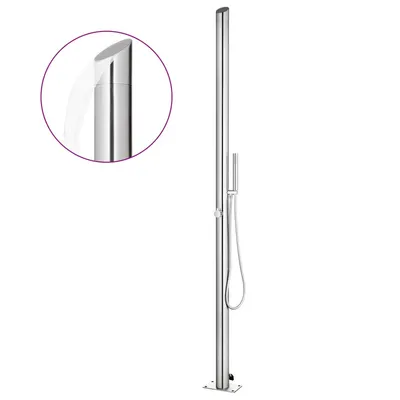   Garden Shower 220 cm Stainless Steel