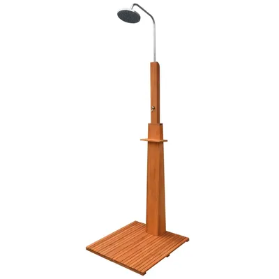   Outdoor Shower in Eucalyptus Wood and Steel