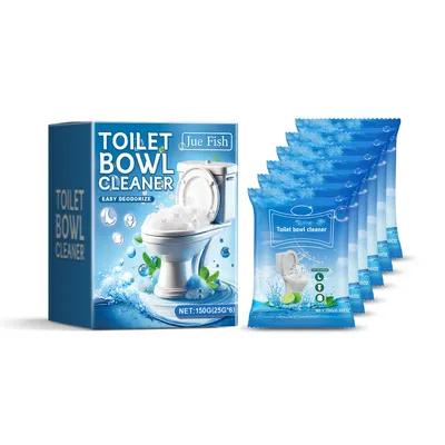 JueFish Toilet Cleaning Powder For Bathrooms, Toilets, And Households - Cleans Stains, Urine Stains, And Odors With Foaming Powder