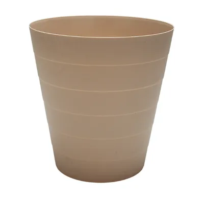 Round table trash cans-pp-khaki-1 piece