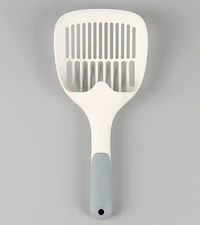 Dense-hole cat litter shovel-white-pp-1 piece