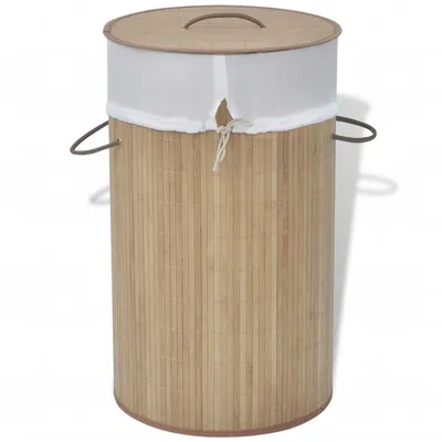   - Round Laundry Basket Natural   Round Laundry Basket