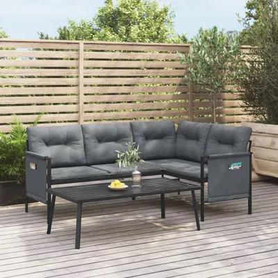   2-piece garden lounge set, anthracite