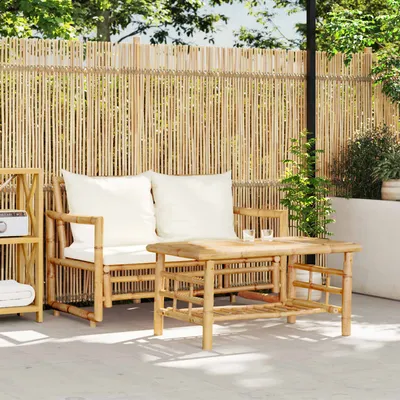   2-piece garden sofa set with cushions