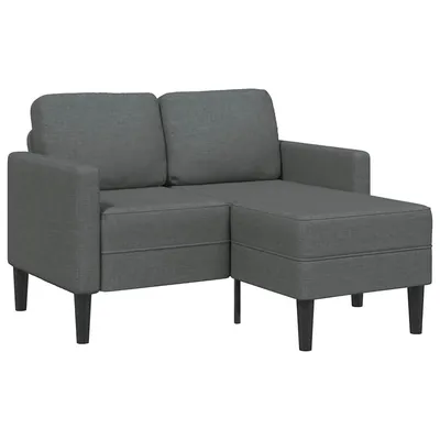   2-seater sofa with chaise longue, L-shaped, 125 cm