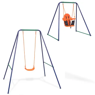   2-in-1 Single Swing and Baby Swing Orange