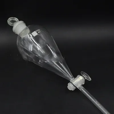  Glass Stopper Pear-shaped Separatory Funnel