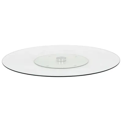  Rotating Serving Platter, Transparent, 60 cm, Tempered Glass