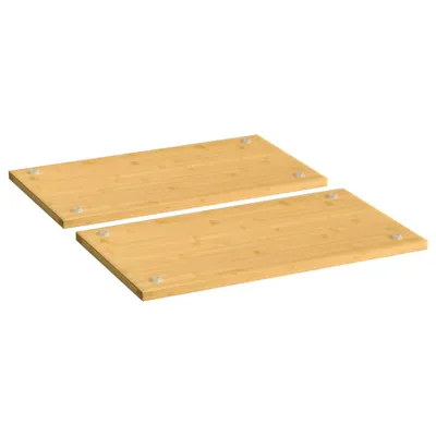   stove cover plates 2 pieces 50x28x1.5 cm bamboo