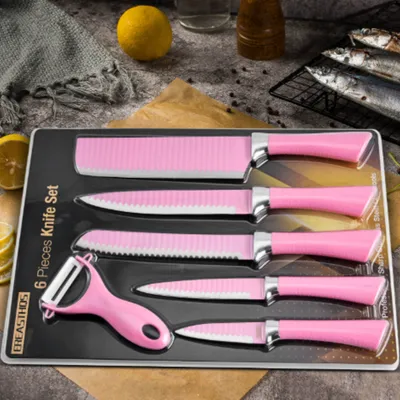 Stainless Steel Knife Set For Home Use Chefs Knife And Scissors Combination Pack