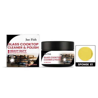 JUEFISH Glass Cooktop Polishing And Cleaning Agent Cross-border Exclusive - Removes Scorch Stains And Scale, Suitable For Glass And Induction Cookers