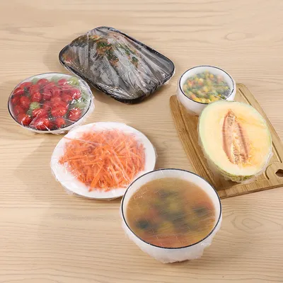 100-piece Pack Of Thickened Insect-proof And Fresh-keeping Film Covers