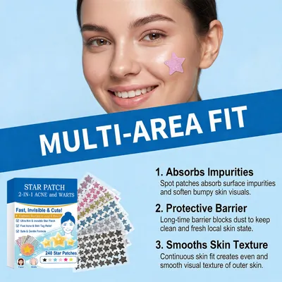 Starry Colorful Pimple Patches