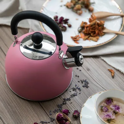  Ru Yi Pink Whistling Kettle Whistling Kettle Fashion Whistling Kettle New Whistling Kettle