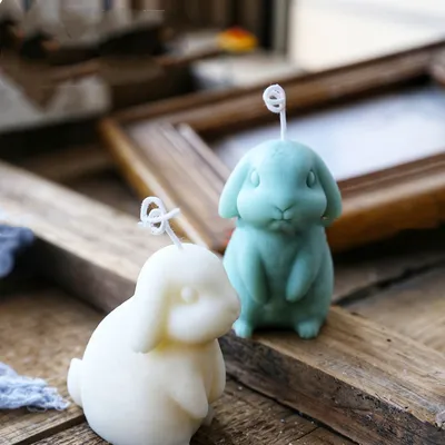  Candle Fondant Chocolate Ornaments Pendant Simulation Animal Silicone Mold