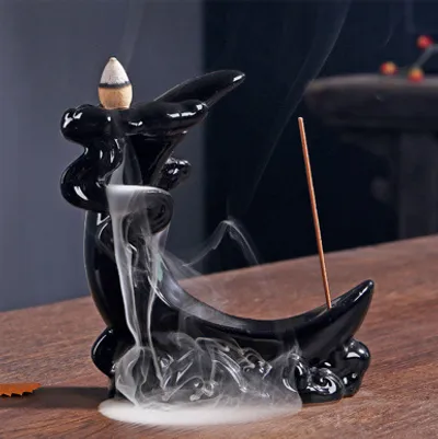  Cloud Chasing Moon Incense Taoist Smoke Black Incense Burner