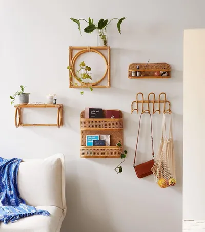  Handmade Rattan Furniture Newspaper Storage Rack Children'S Photography Decoration Rattan Korean Style