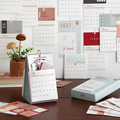  Pocket Desk Calendar Literary Notepad Ornament