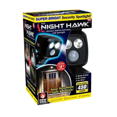 New Night Hawk LED Light Wireless Motion-Activated LED Sportlight Super Bright Keep Your Home Safe and Secure Night light