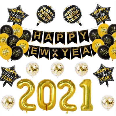 new year balloon decoration