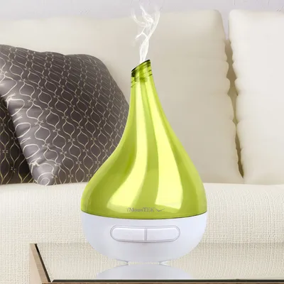 1Pc Drop Shaped Cool Mist Humidifier Ultrasonic Aroma Essential Oil Diffuser With LED Light For Office Home Room Vehicle Study Yoga Spa