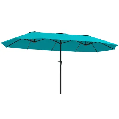 13 Ft. Extra Large Patio Umbrella With Easy Crank Handle, Vents For Outdoor, Patio, , Navy Blue