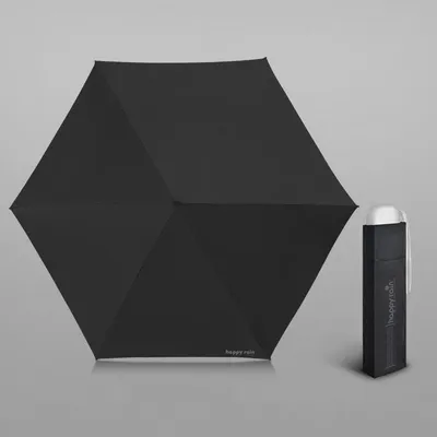Mini Slim Automatic UV Umbrella  With 6 Ribs