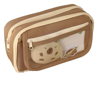 Nine-layer Large Capacity Capybara Pencil Case, New Stylish High-value Stationery Box For Girls & Primary School Students
