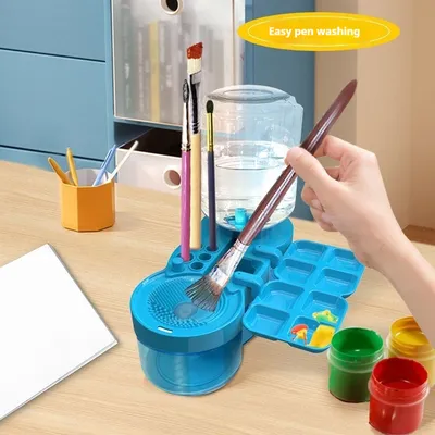 Automatic Water Brush With Brush Press Drainage Cleaner