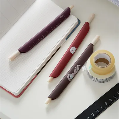 Cartoon Bookmark Clip Pen Color Exam Gel Pen