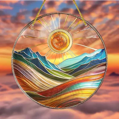 Bohemian-style Colorful Indoor And Outdoor Acrylic Discs For Decoration