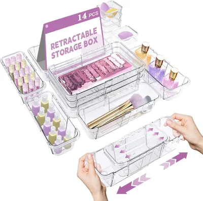 Extendable Built-in Drawer Organizer With Dividers