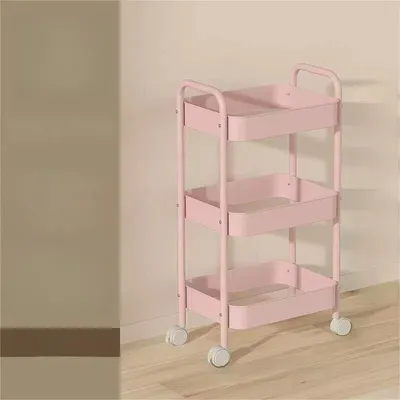 3 Tier Storage Trolley Cart On Wheels Kitchen Bathroom Laundry Narrow Space Rack