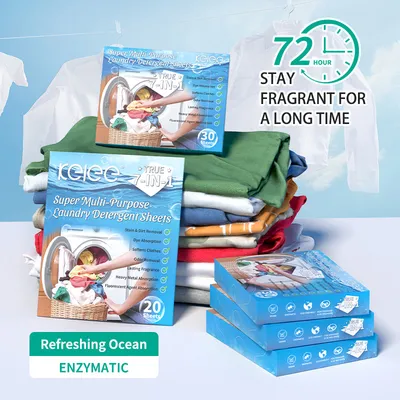 3-in-1 Color-Protecting Laundry Sheets Ultra-Concentrated Detergent & Scent Booster Strips The All-in-One Care